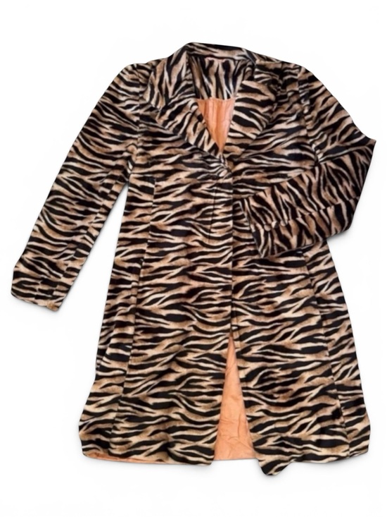 Vintage Jackets & Blazers - Y2K Faux Fur Tiger Coat
